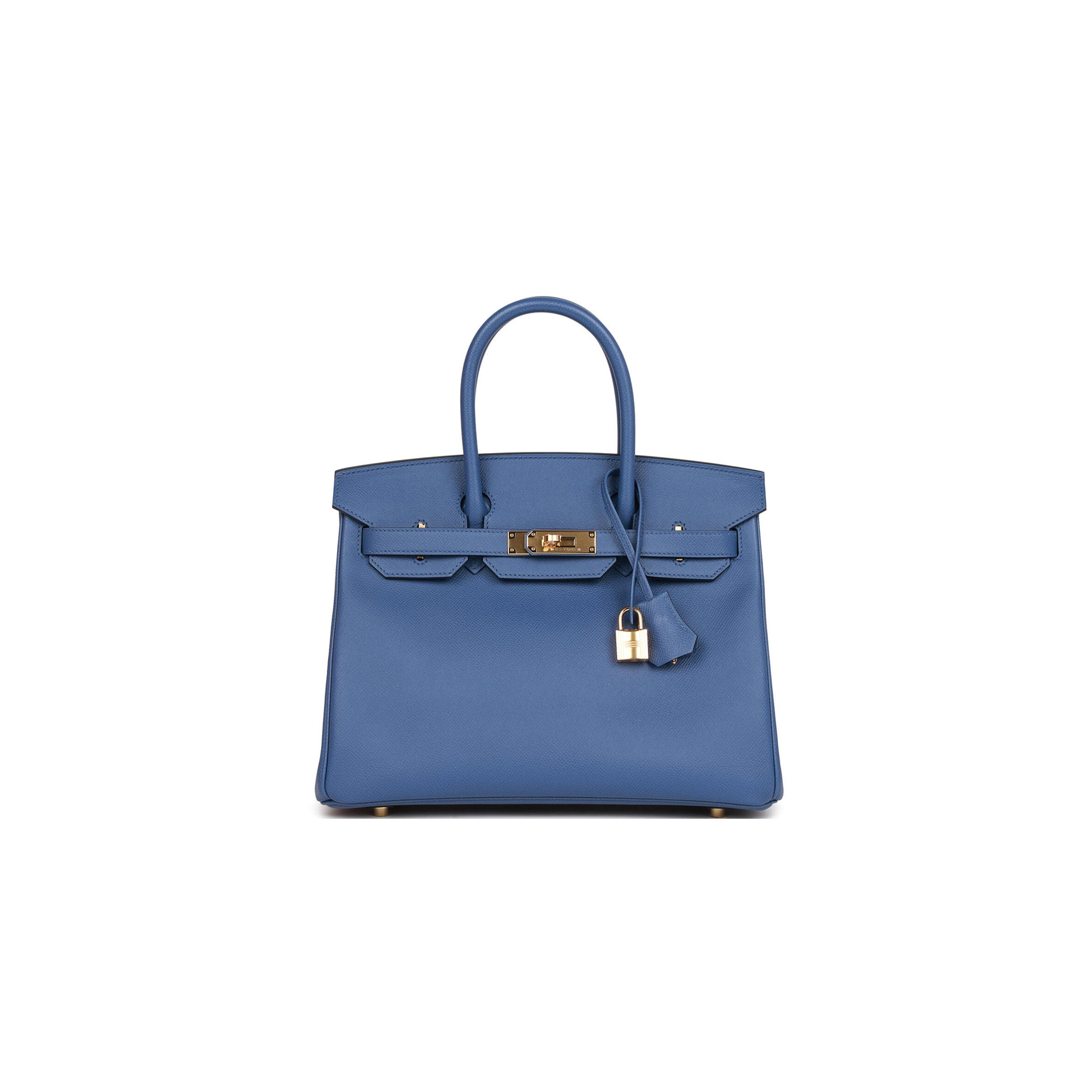 H**me5 BIRKIN 30 BLEU BRIGHTON EPSOM GOLD HARDWARE (30cm) Master Quality
